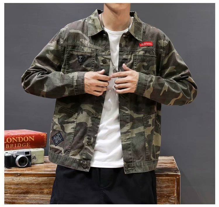 Discover the Ultimate Comfort with Our Men's Camouflage Polo Collar Jacket