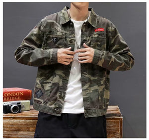 Discover the Ultimate Comfort with Our Men's Camouflage Polo Collar Jacket