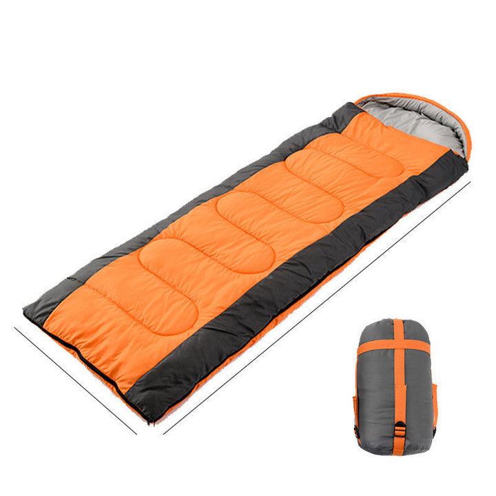 Experience the Great Outdoors with Comfort: Outdoor Interlocking Hooded Camping Sleeping Bag