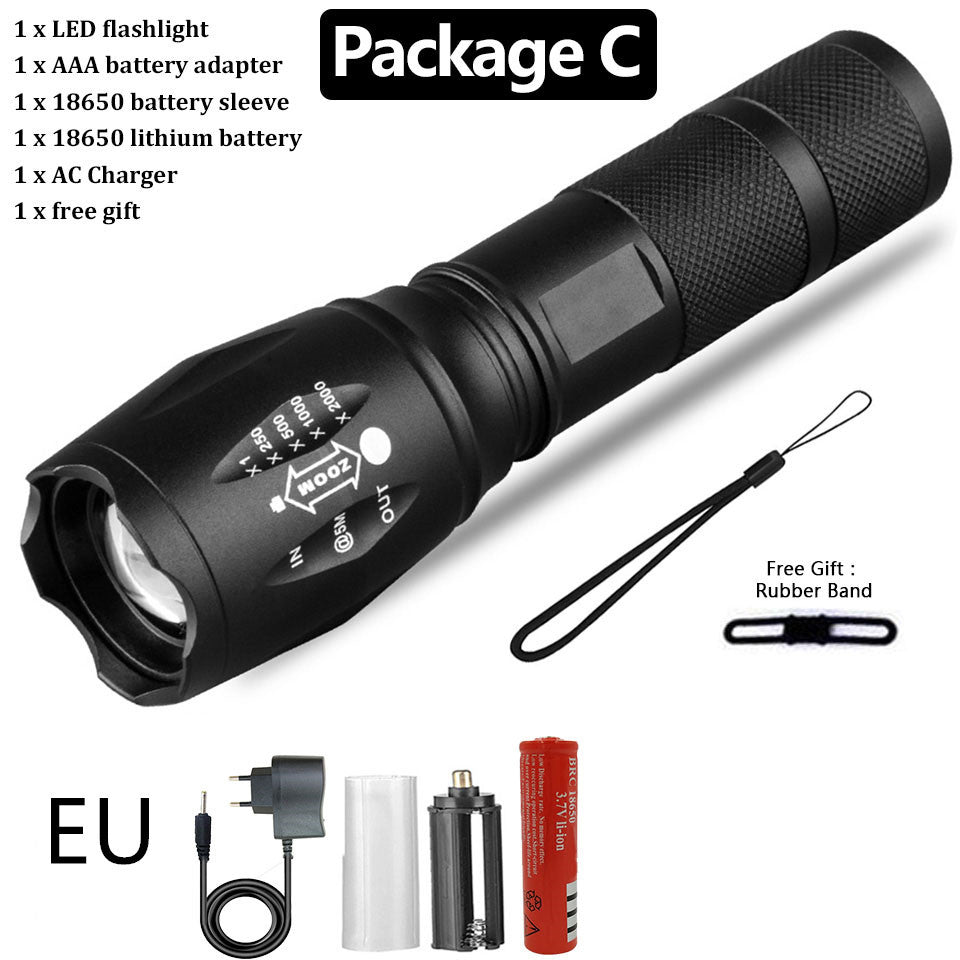 Self-Defense Waterproof Flashlight