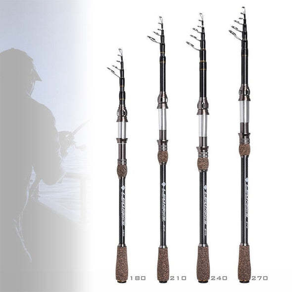 Carbon Telescopic Sea Rod Fishing Tackle