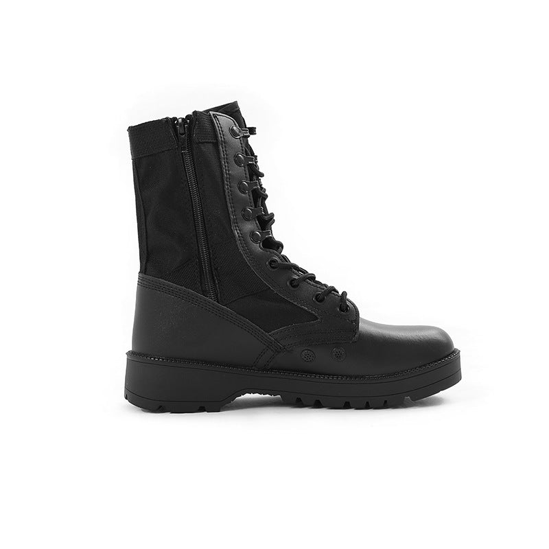 High-top Outdoor Black Hiking Boots