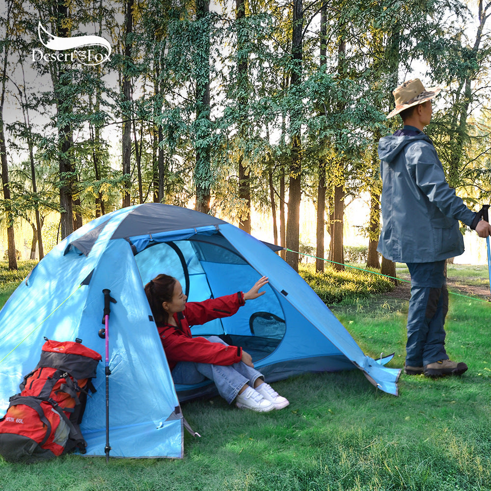 Outdoor Camping Double Aluminum Tent