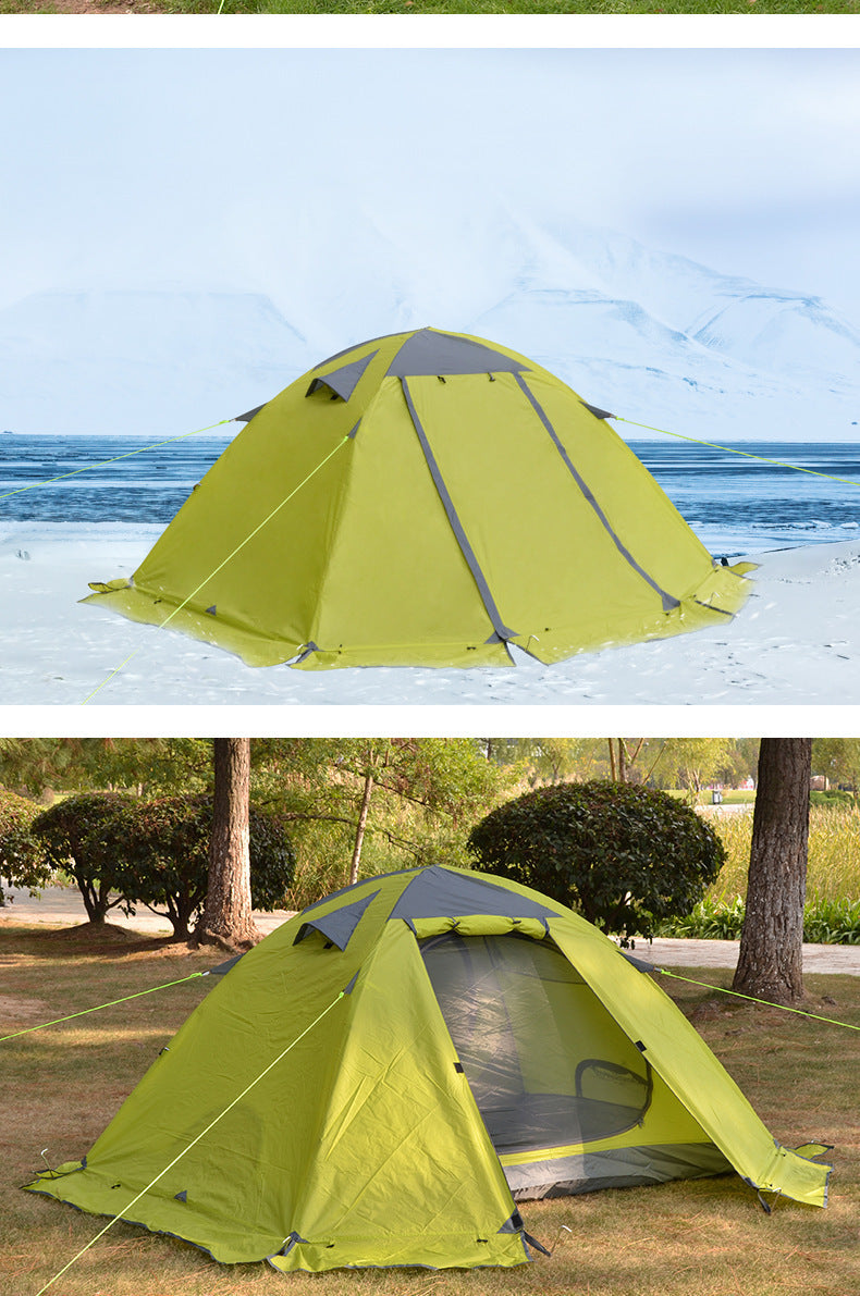 Outdoor Camping Double Aluminum Tent