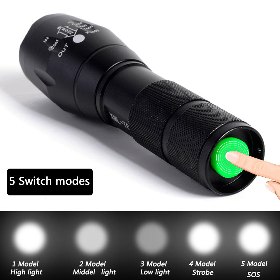 Self-Defense Waterproof Flashlight