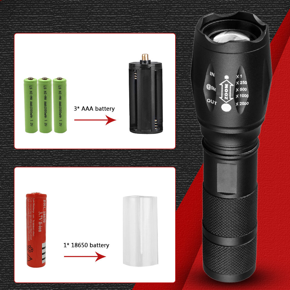 Self-Defense Waterproof Flashlight