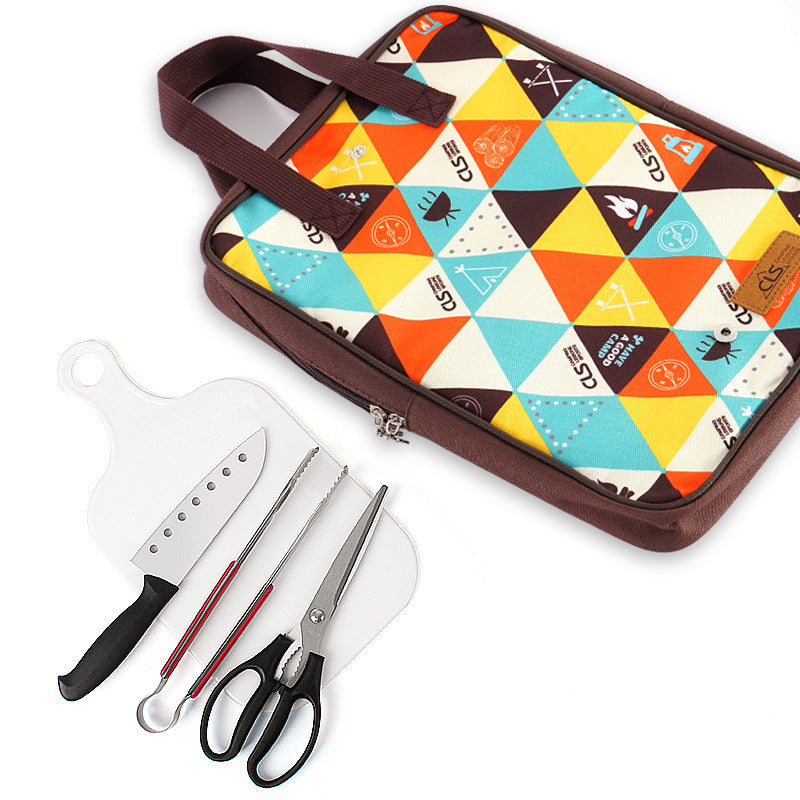 Outdoor Five-Piece Set Camping Barbecue