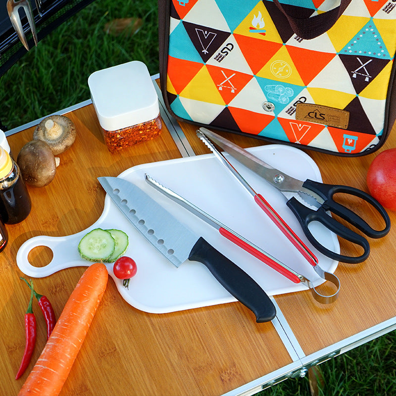 Outdoor Five-Piece Set Camping Barbecue
