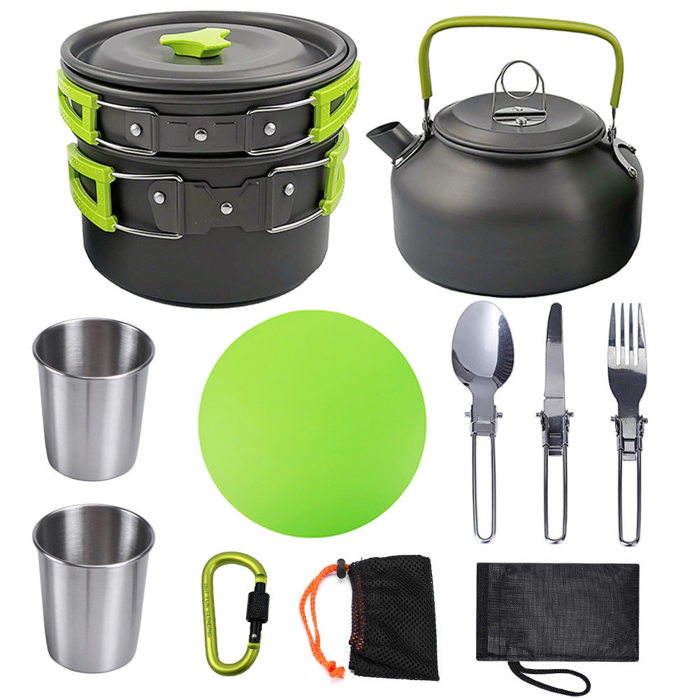 Outdoor Camping Travel Tableware Cutlery Cookware Set