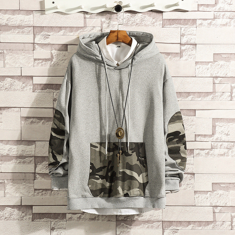 Men's camouflage hooded casual jacket