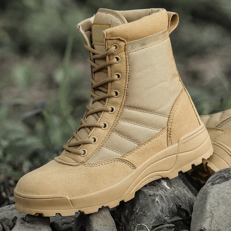 Desert land combat boots