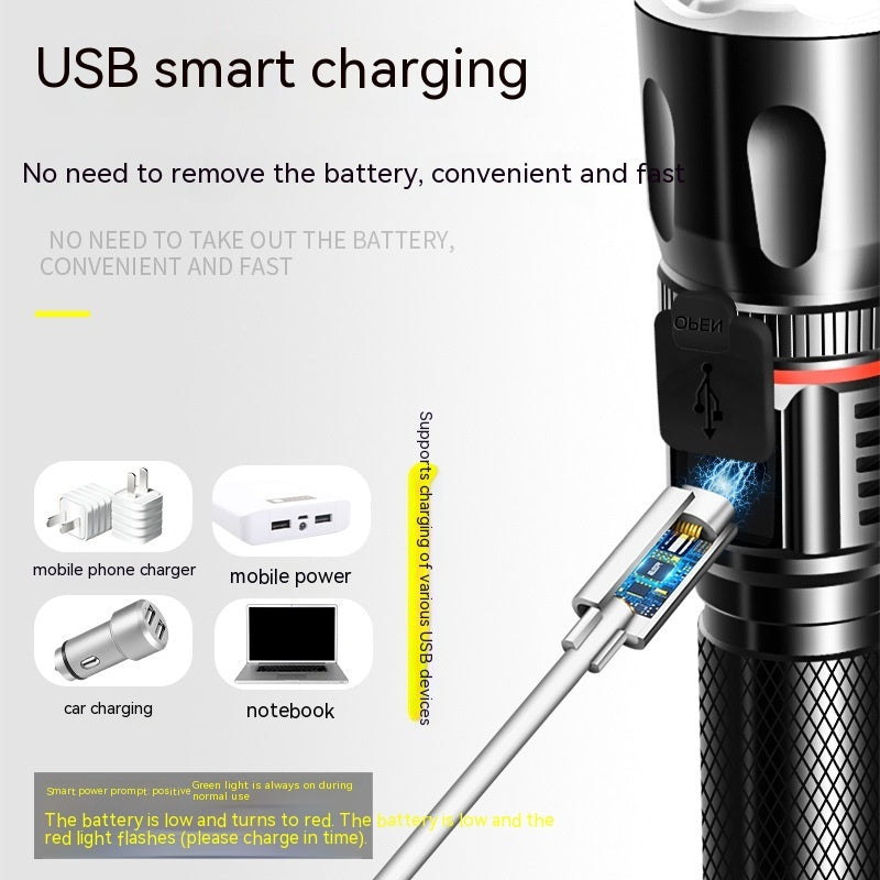 Outdoor Camping T6 Strong Light Flashlight