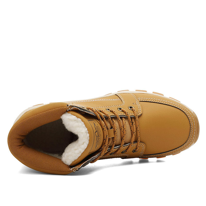 Men's large size snow boots