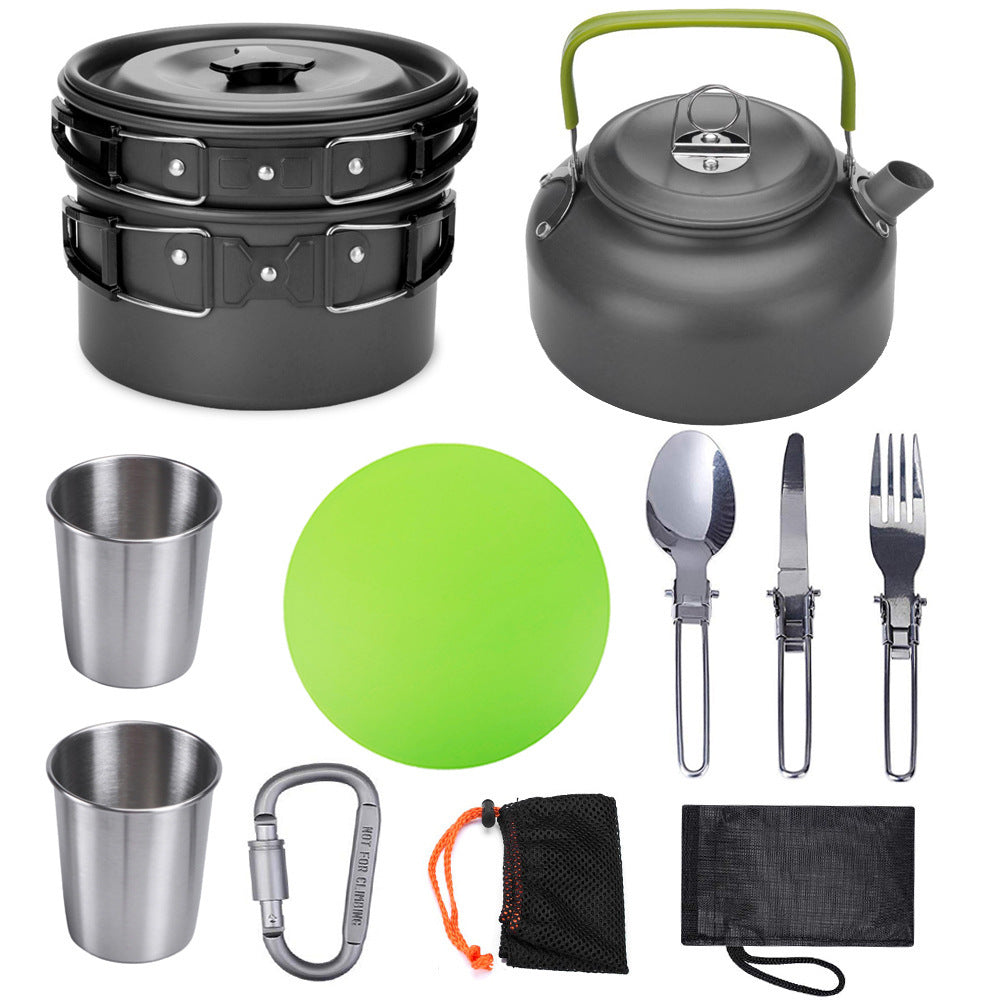Outdoor Camping Travel Tableware Cutlery Cookware Set