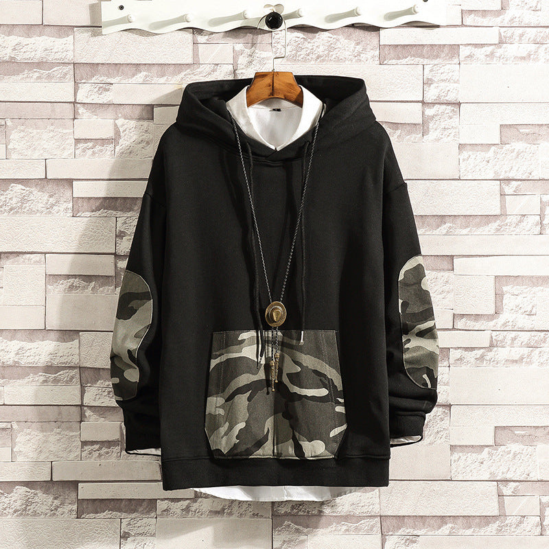 Men's camouflage hooded casual jacket
