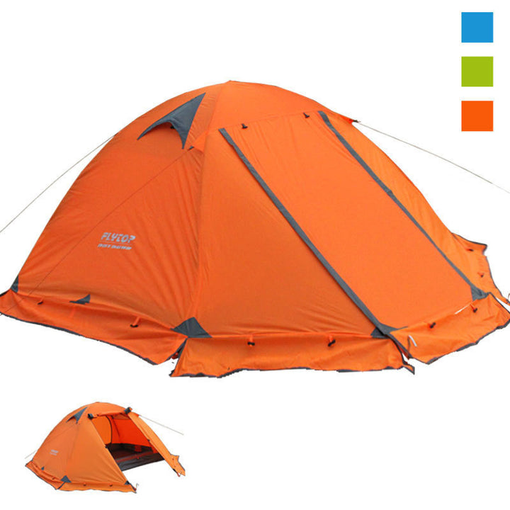 Double Aluminum Pole Anti-storm Travel Camping Tent