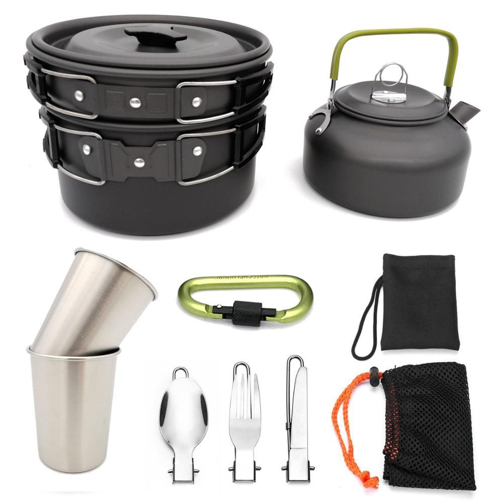 Outdoor Camping Travel Tableware Cutlery Cookware Set