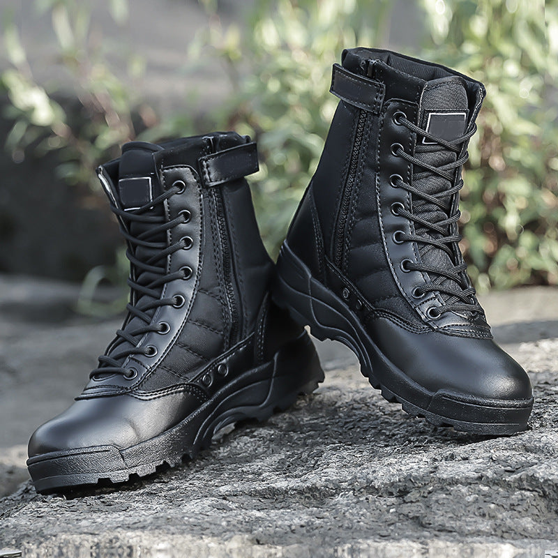 Desert land combat boots