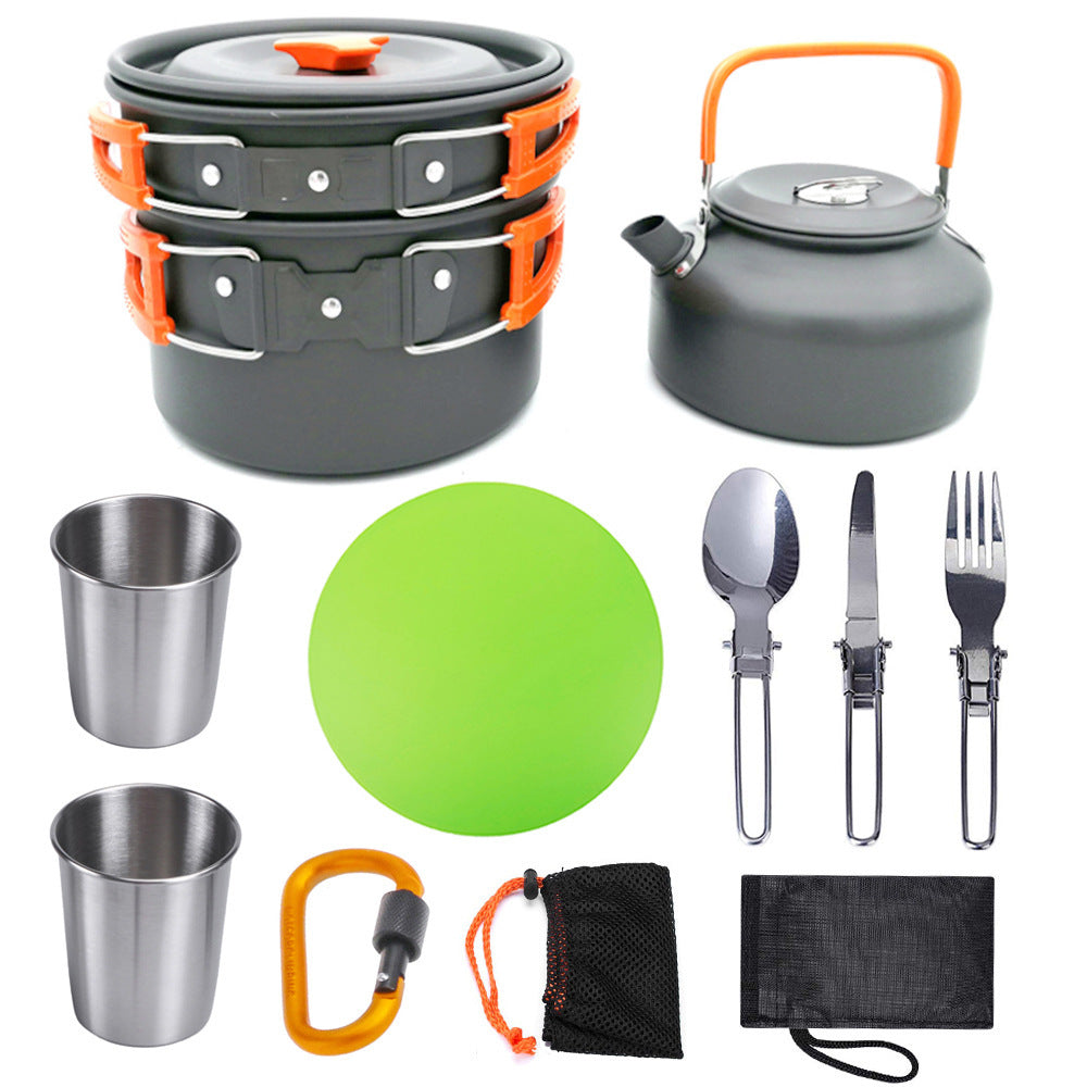 Outdoor Camping Travel Tableware Cutlery Cookware Set