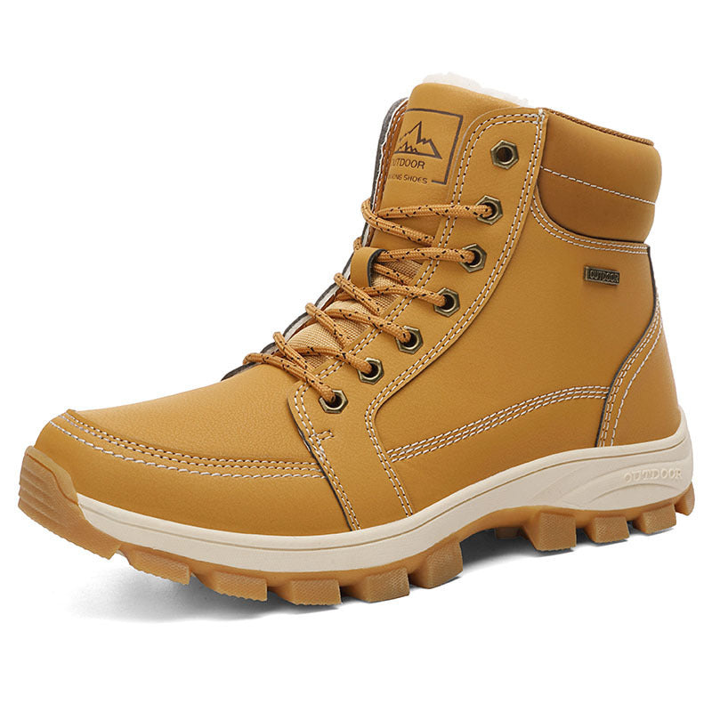 Men's large size snow boots