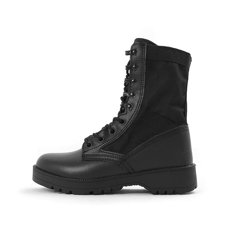 High-top Outdoor Black Hiking Boots