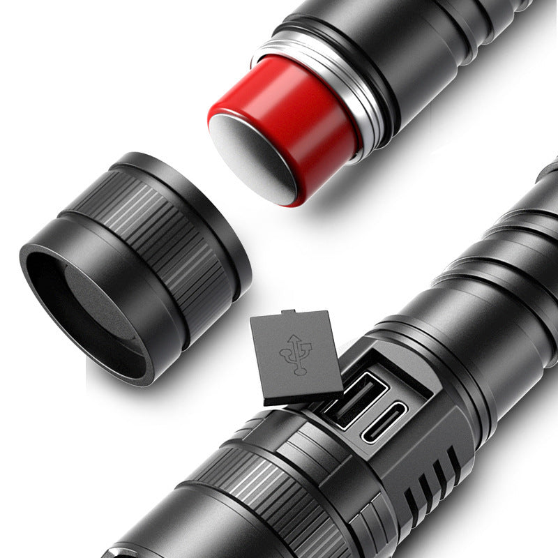 USB Charging Electric Display Camping Flashlight