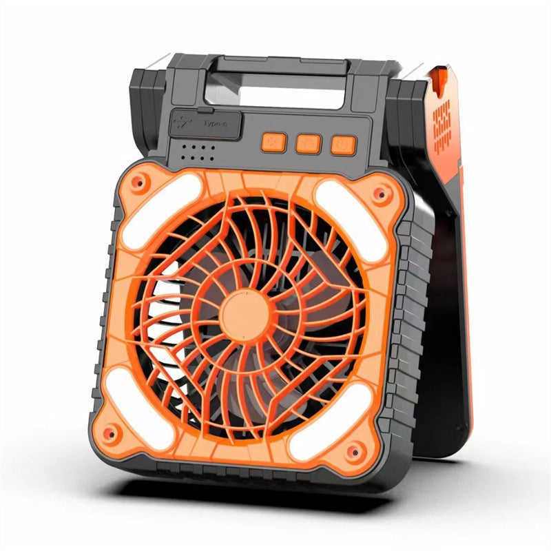 Outdoor Solar Fan Lamp Camping Fishing
